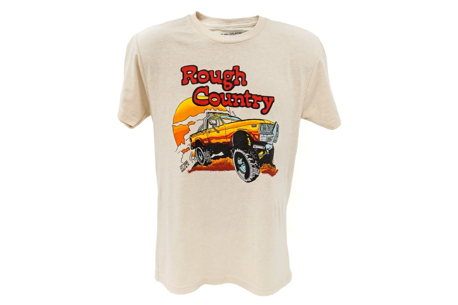 Rough Country T-Shirt - Throwback - Cream - 3XL