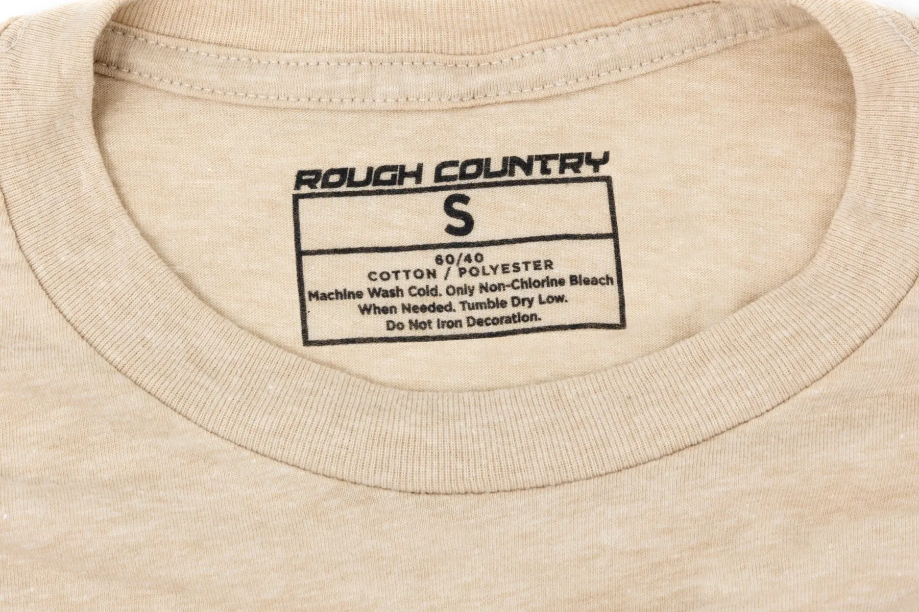 Rough Country T-Shirt - Throwback - Cream - 3XL