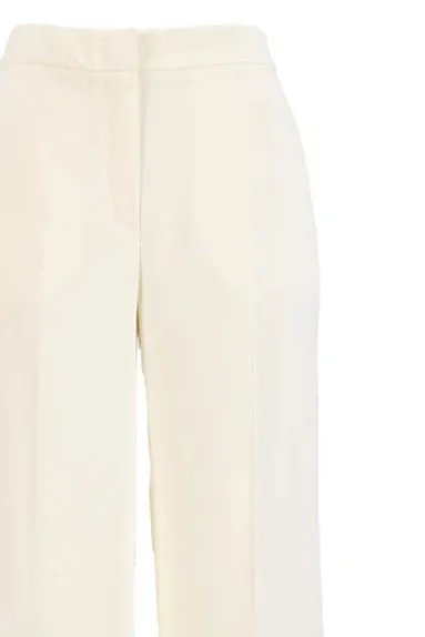 Setre Wide Leg Solid Trousers Beige