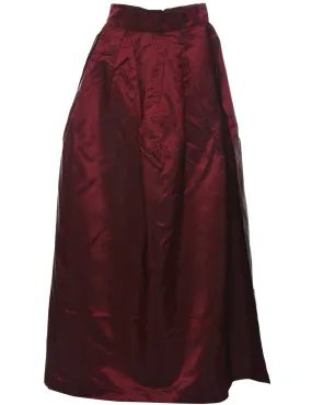 Shiny Pleated Skirt - M