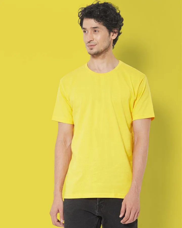 SHORT SLEEVE T SHIRT - Yellow