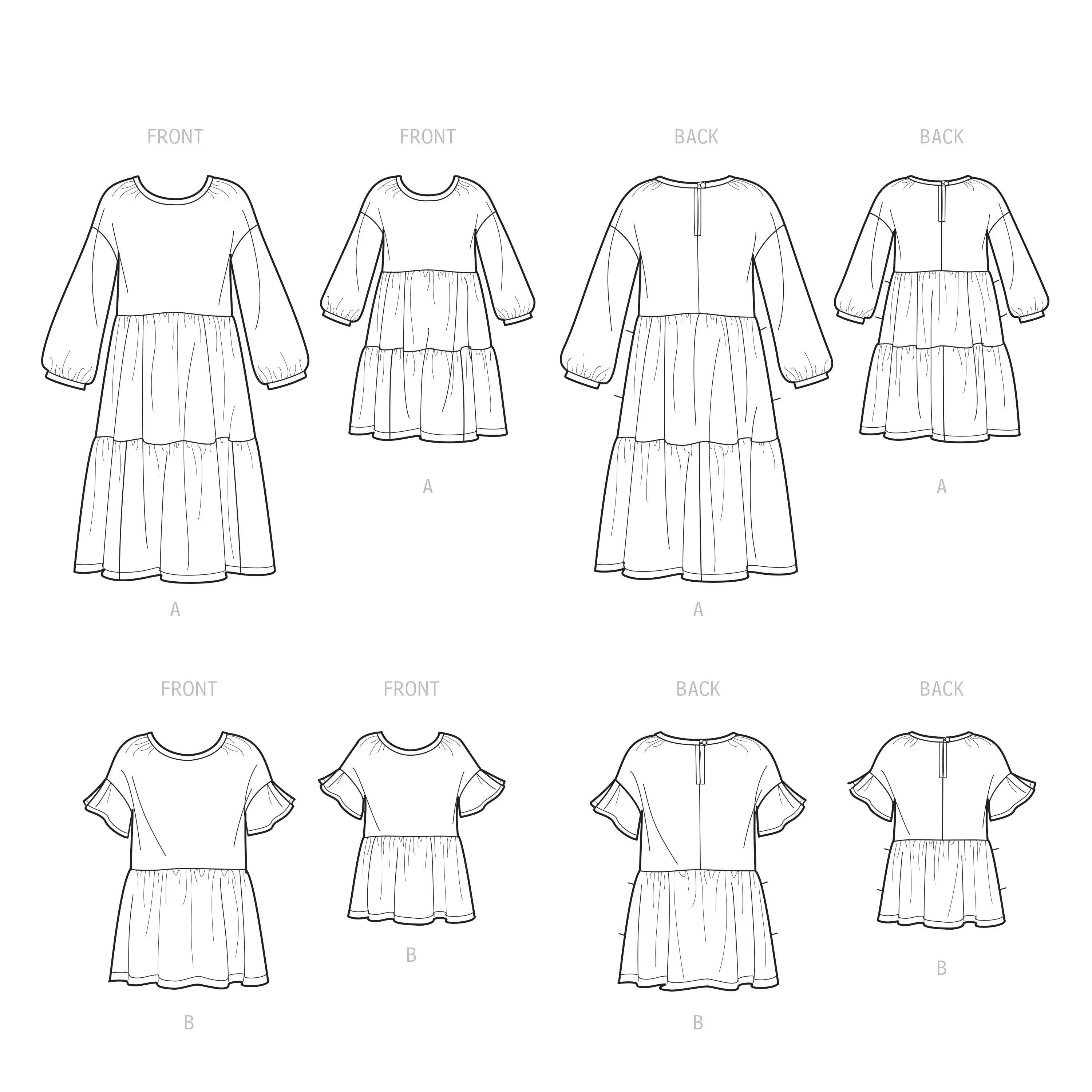 Simplicity Pattern 9454 Children's and Misses' Dress and Top