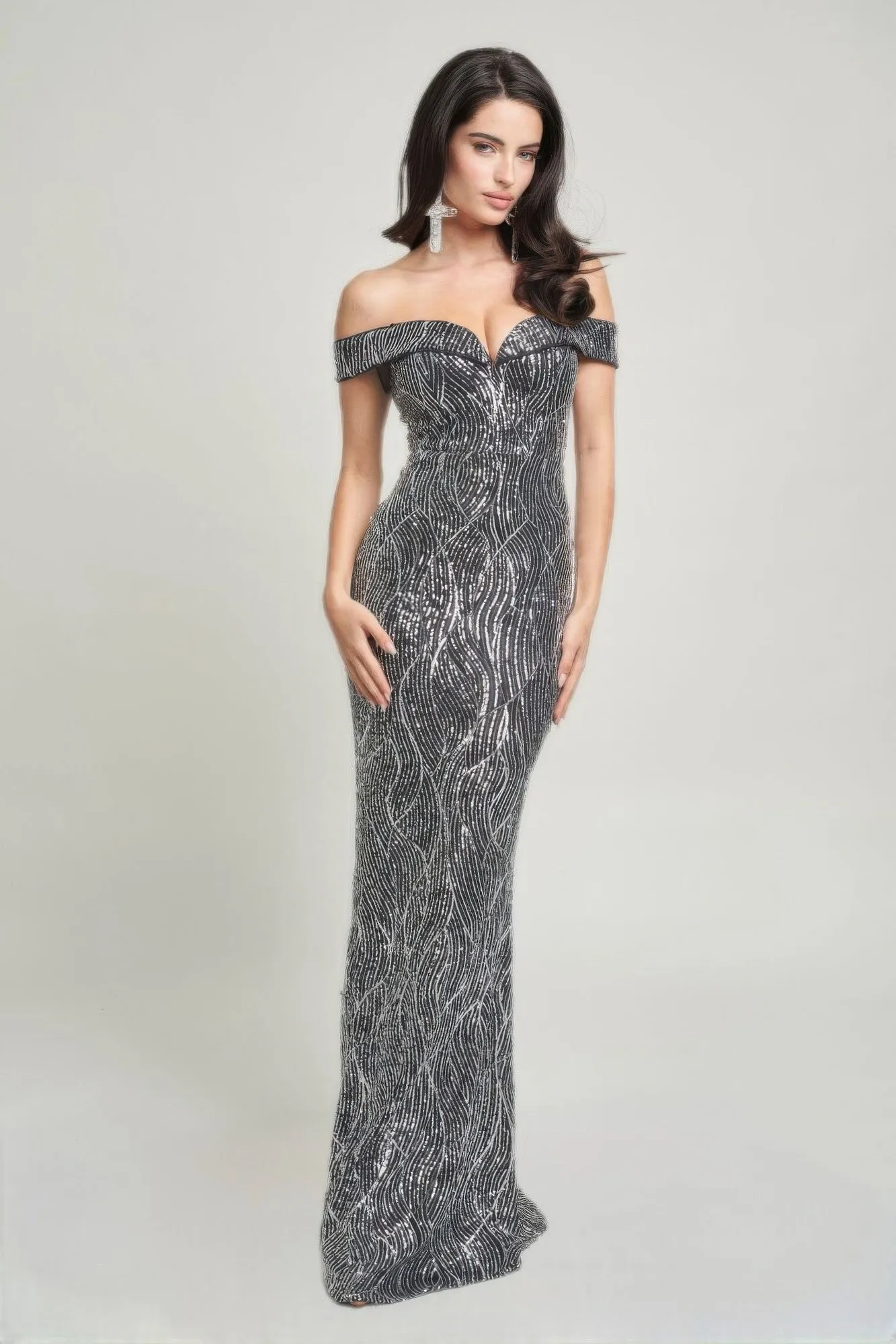 Sirene Sequins Maxi Dress