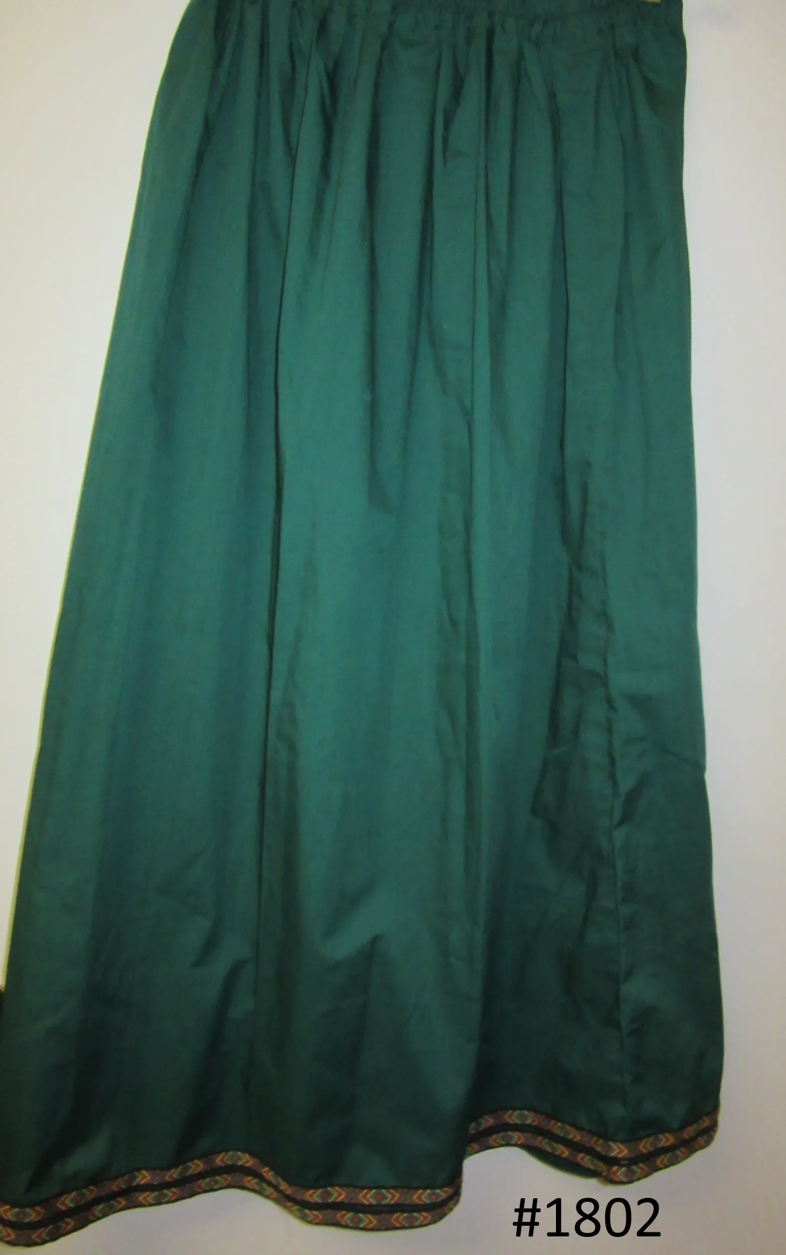 Skirt 6921802 Solid Green Large Size Women Skirt