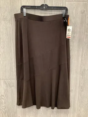 Skirt Midi By Jm Collections In Brown, Size: 1x