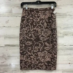 Skirt Midi By Peruvian Connection In Brown, Size: Xs