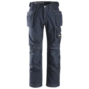 Snickers 3215 Craftsmen Holster Pocket Trousers, Comfort Cotton Navy Blue