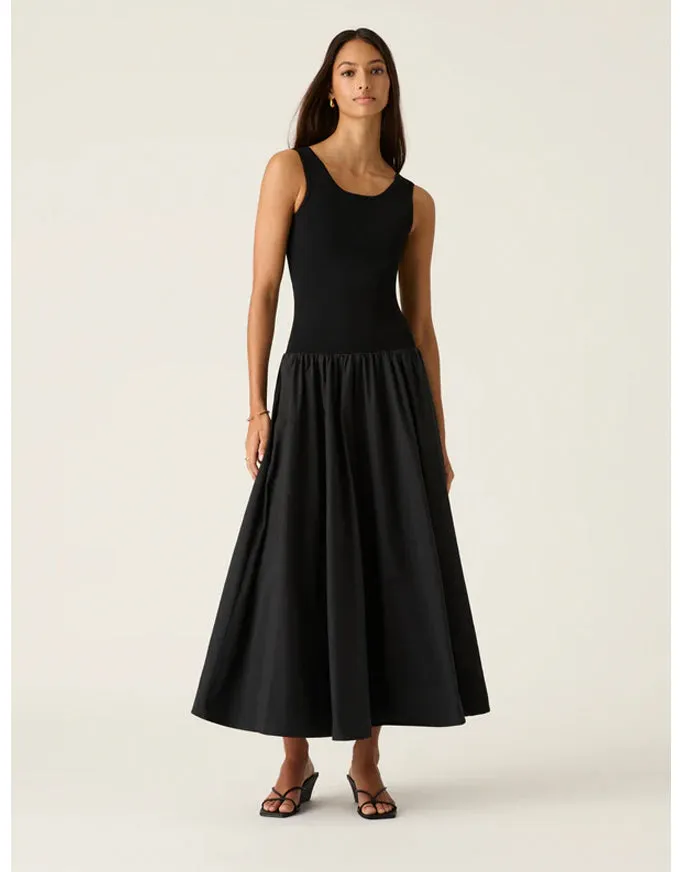 Sophia Midi Dress Black