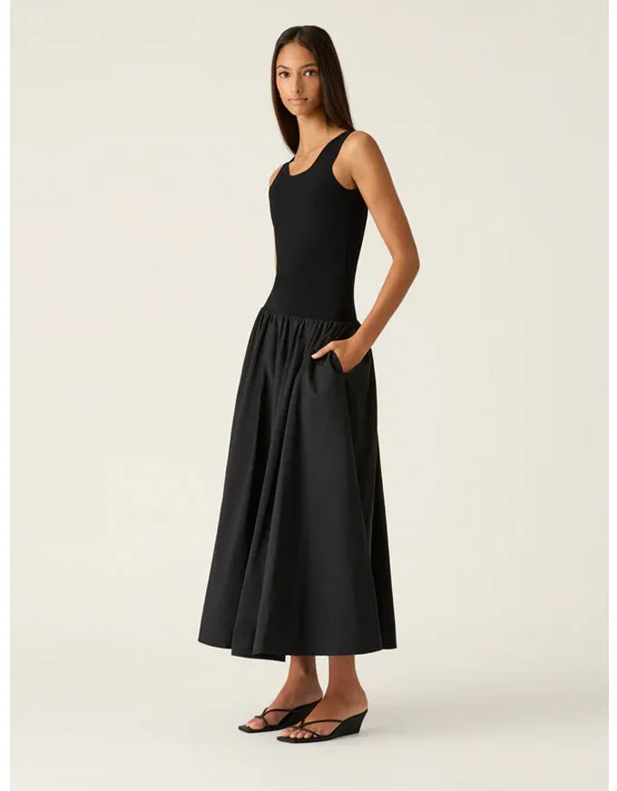 Sophia Midi Dress Black