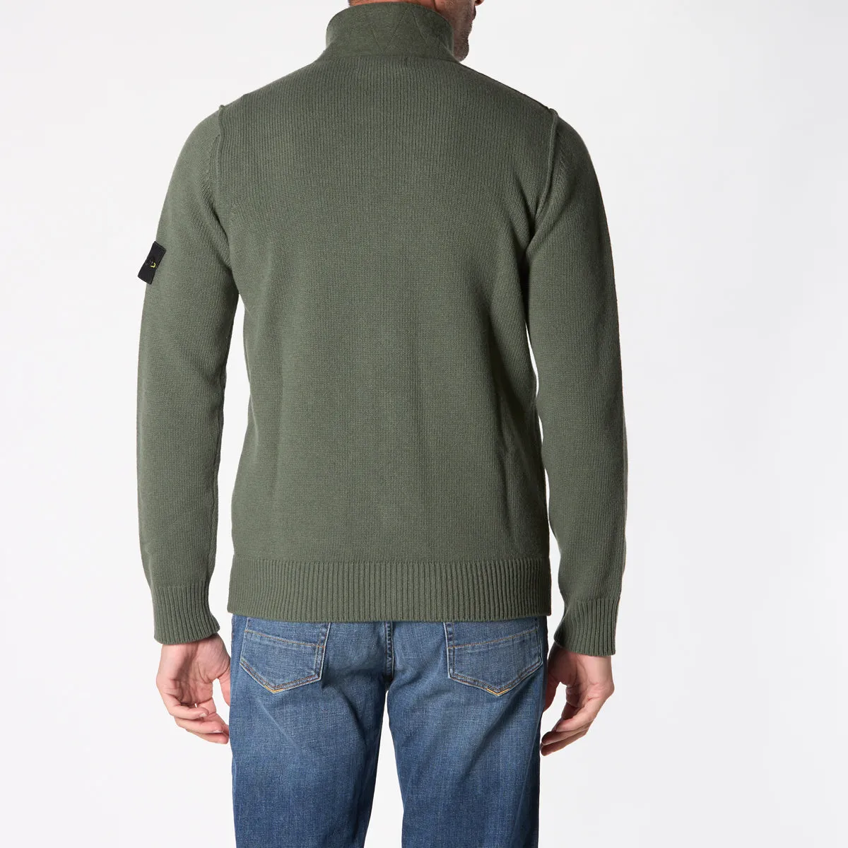 STONE ISLAND CARDIGAN 8115547A3 V0059 GREEN