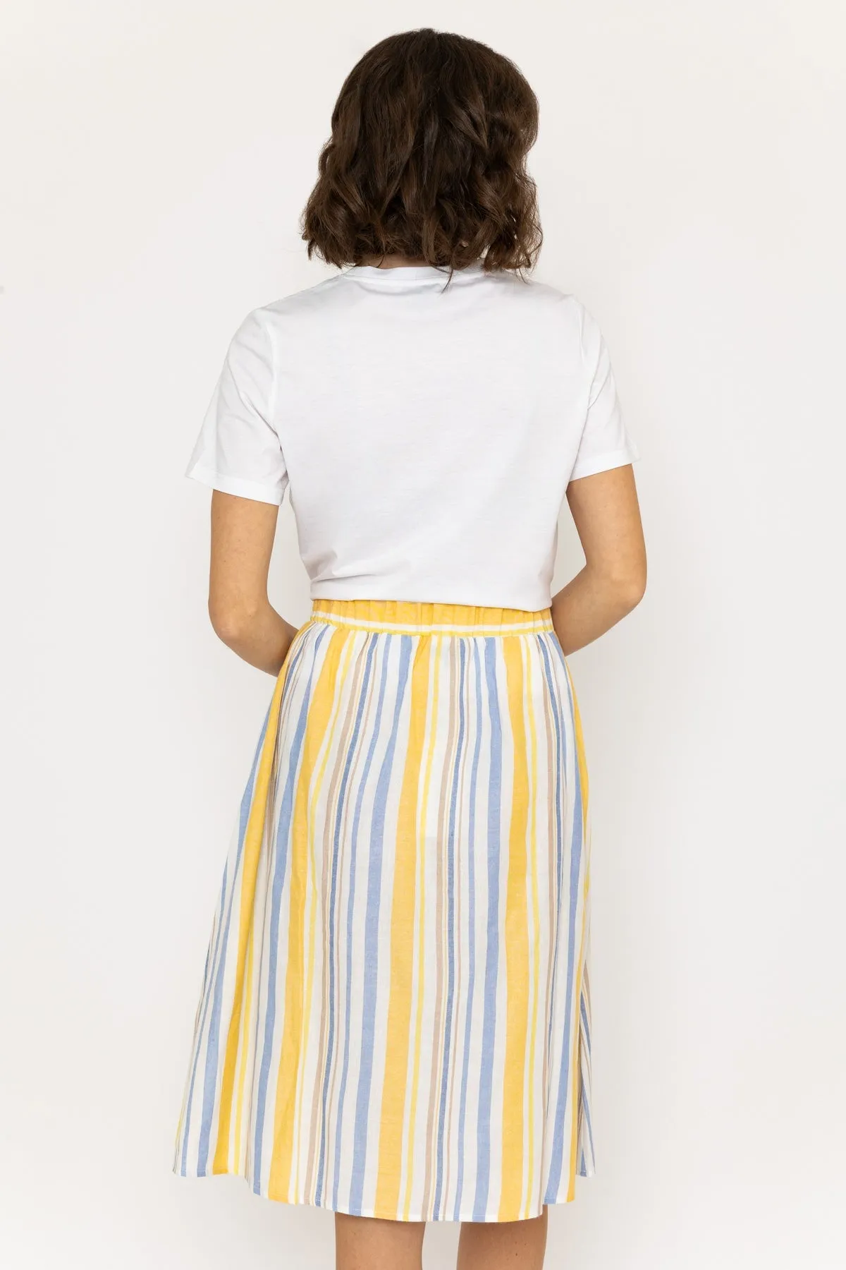 Stripe Midi Skirt