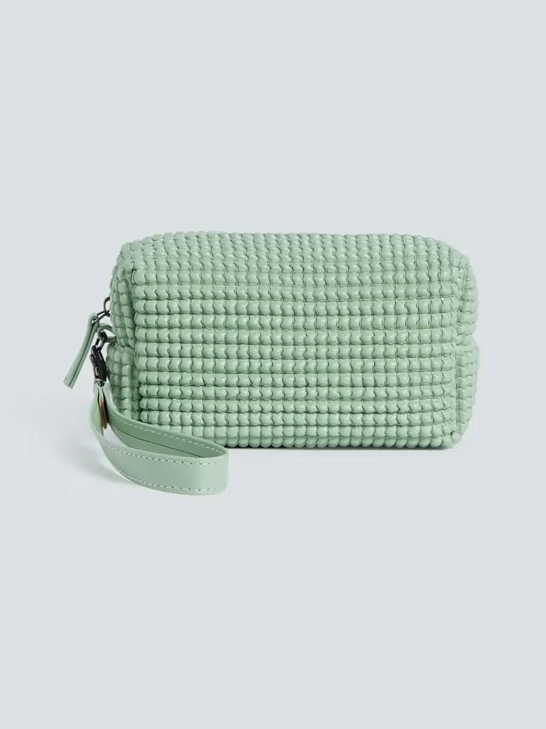 Studiowest Green Textured Makeup Pouch