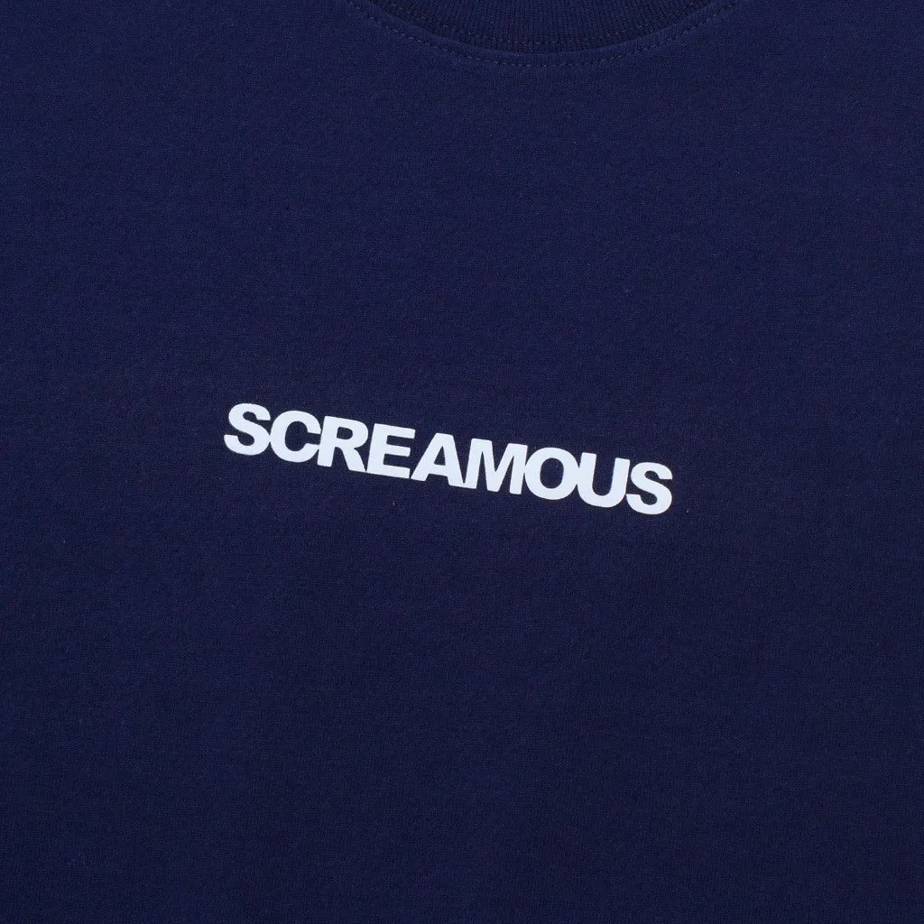 T-Shirt OVERSIZED LEGEND TINY WHITE NAVY BLUE