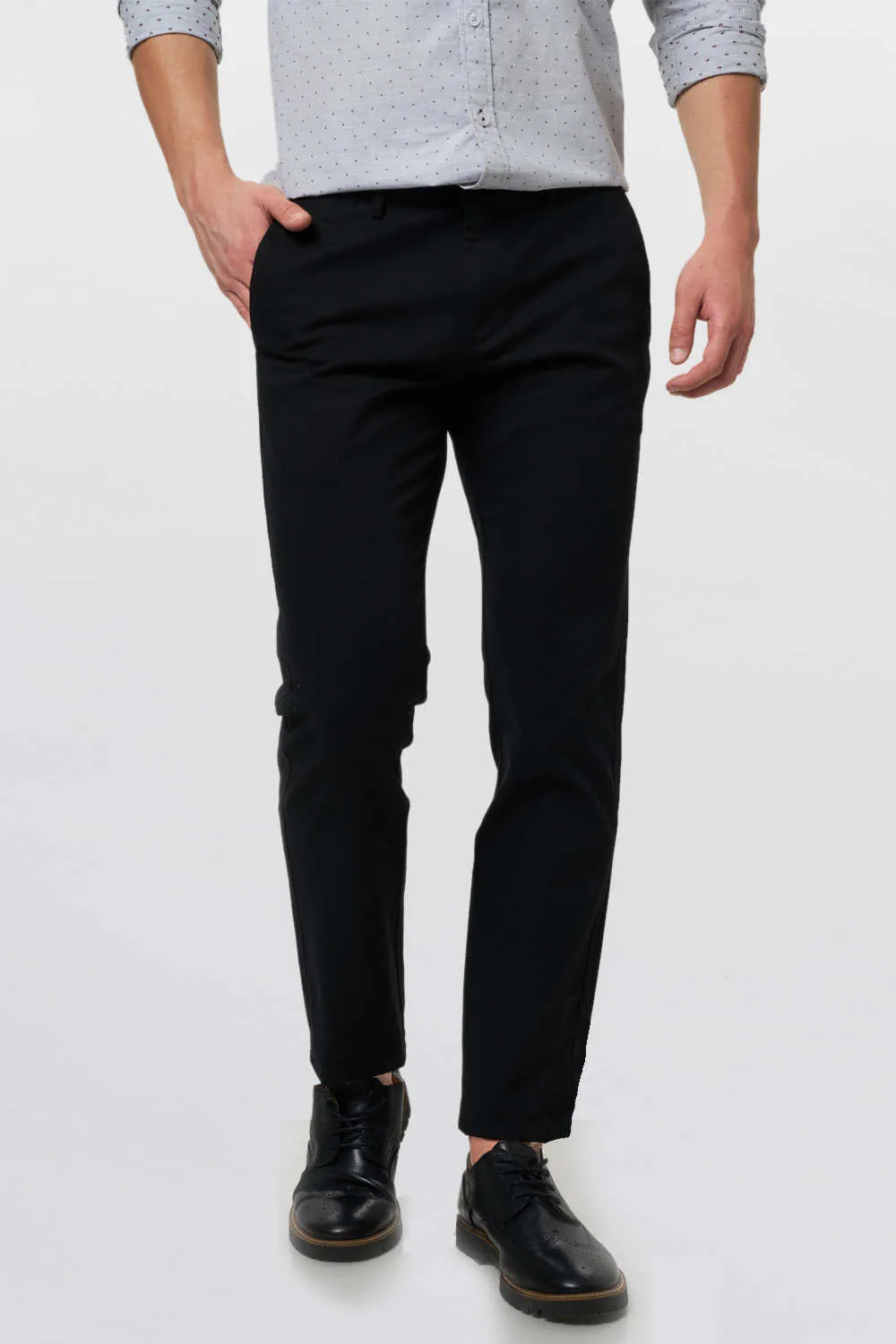 Tapered Fit Fancy Twill Trouser