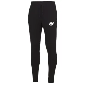 Tapered Zip Joggers - Jet Black