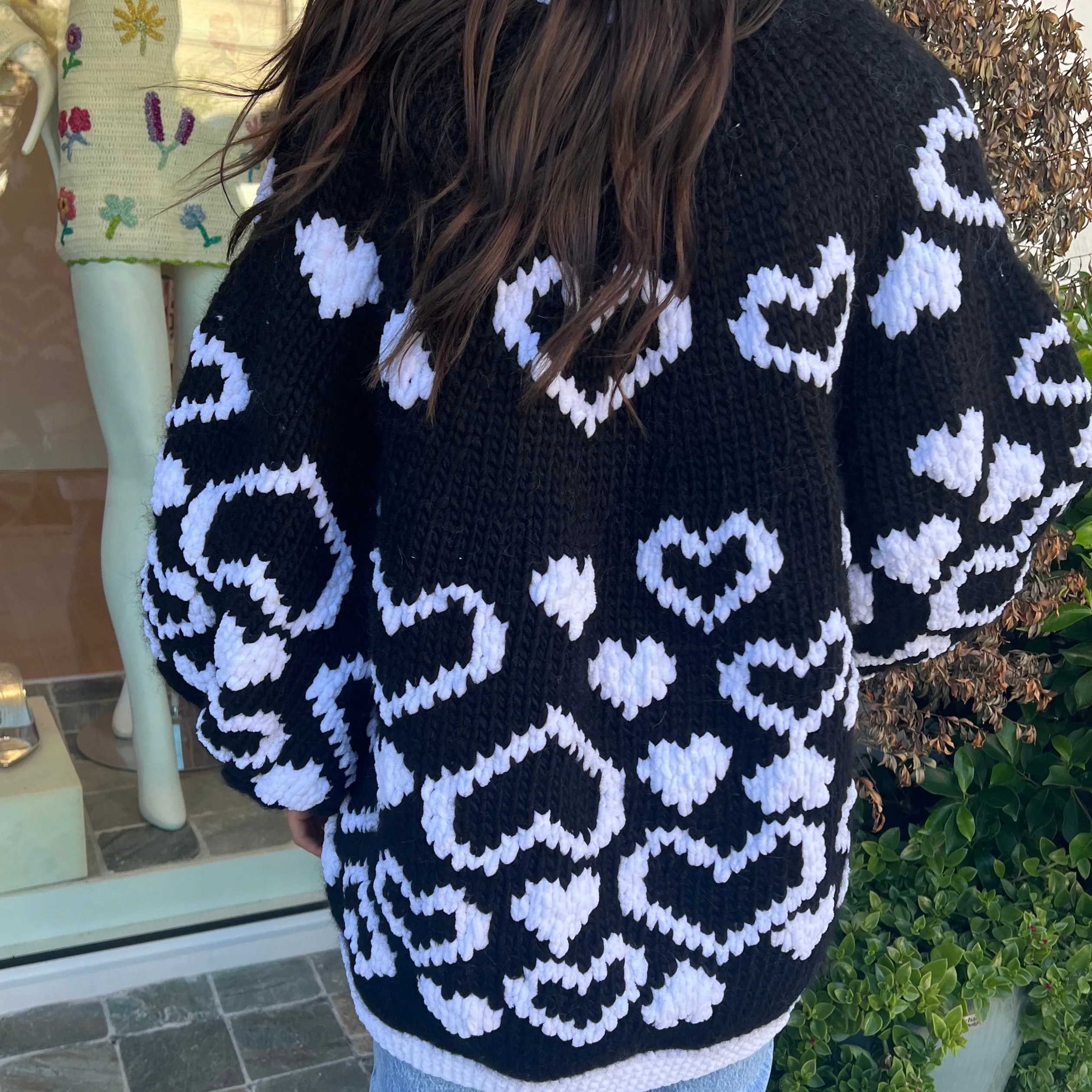 The Andelina Cardigan - Black and White