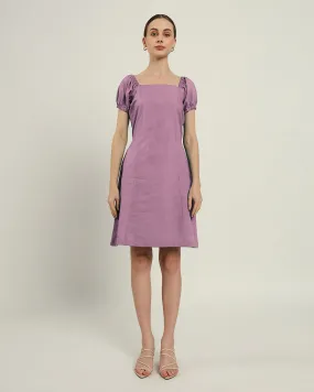 The Arar Purple Swirl Cotton Dress