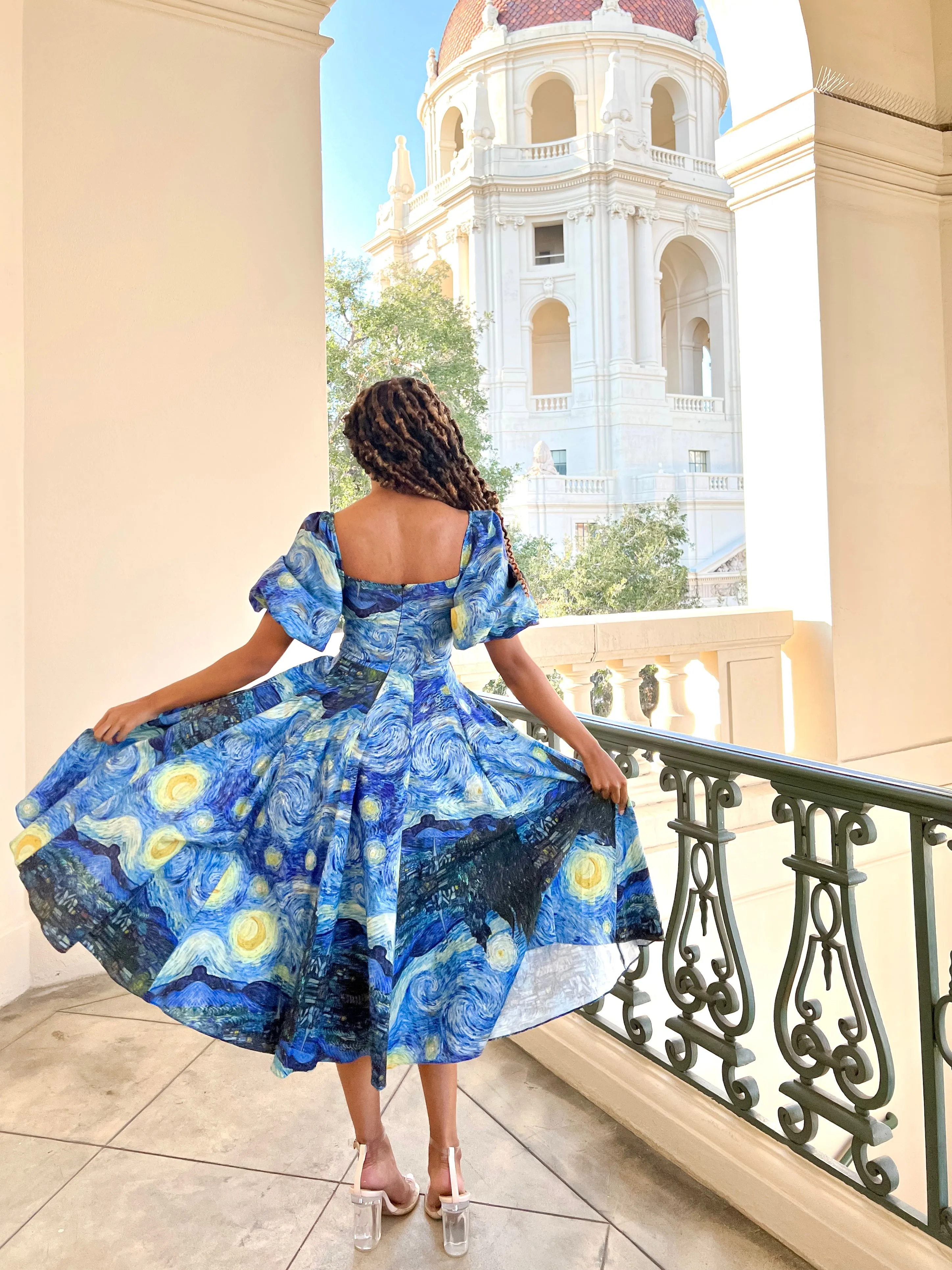 The Starry Night Day Dress