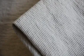 Thin Beige Stripe Washed Linen