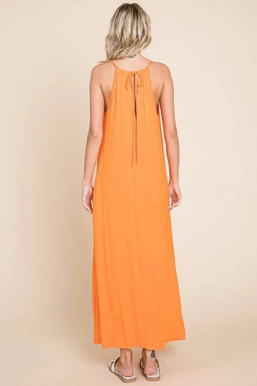 Tie Back Maxi Cami Dress