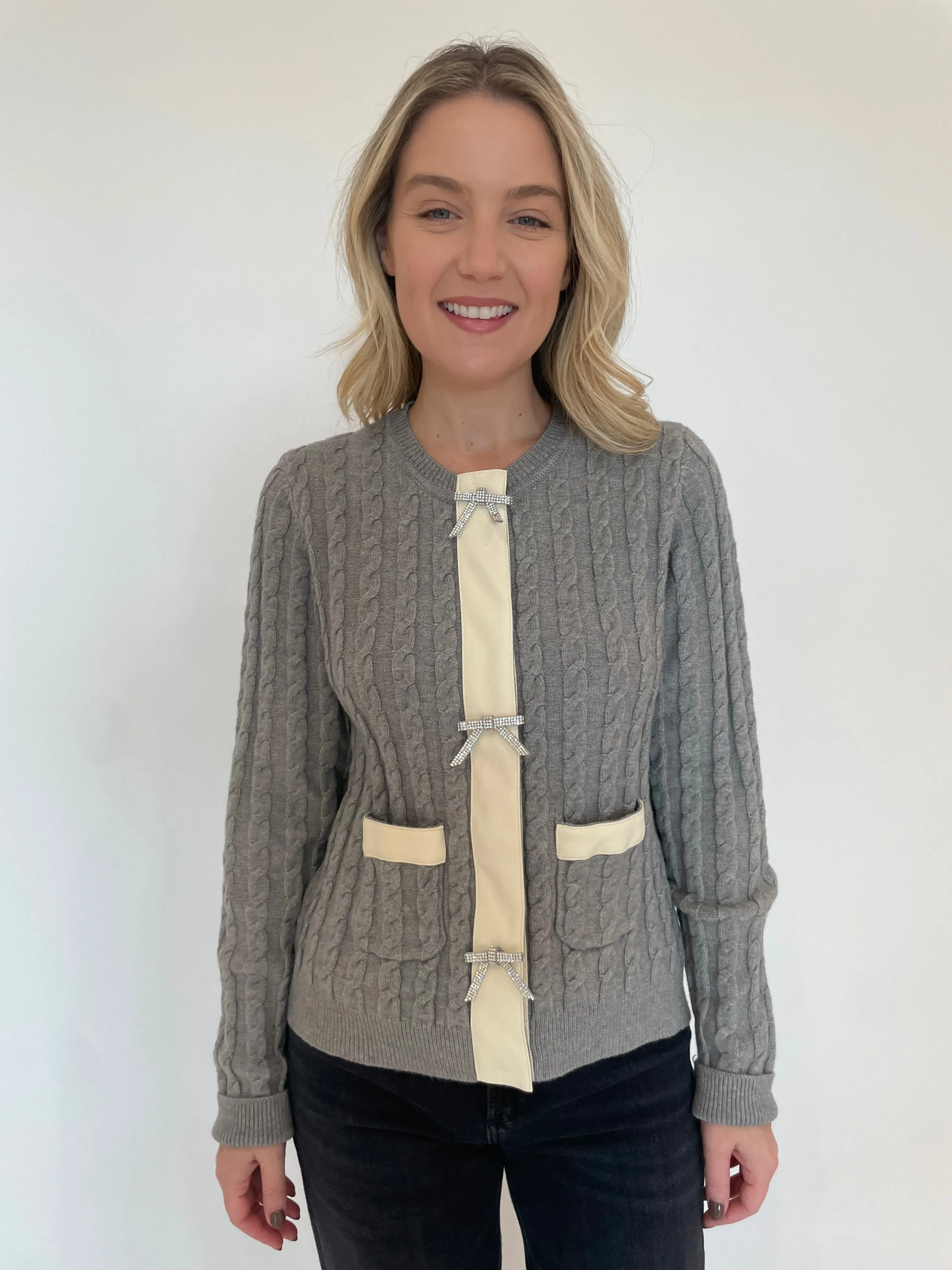 Tina Cable Knit Cardigan