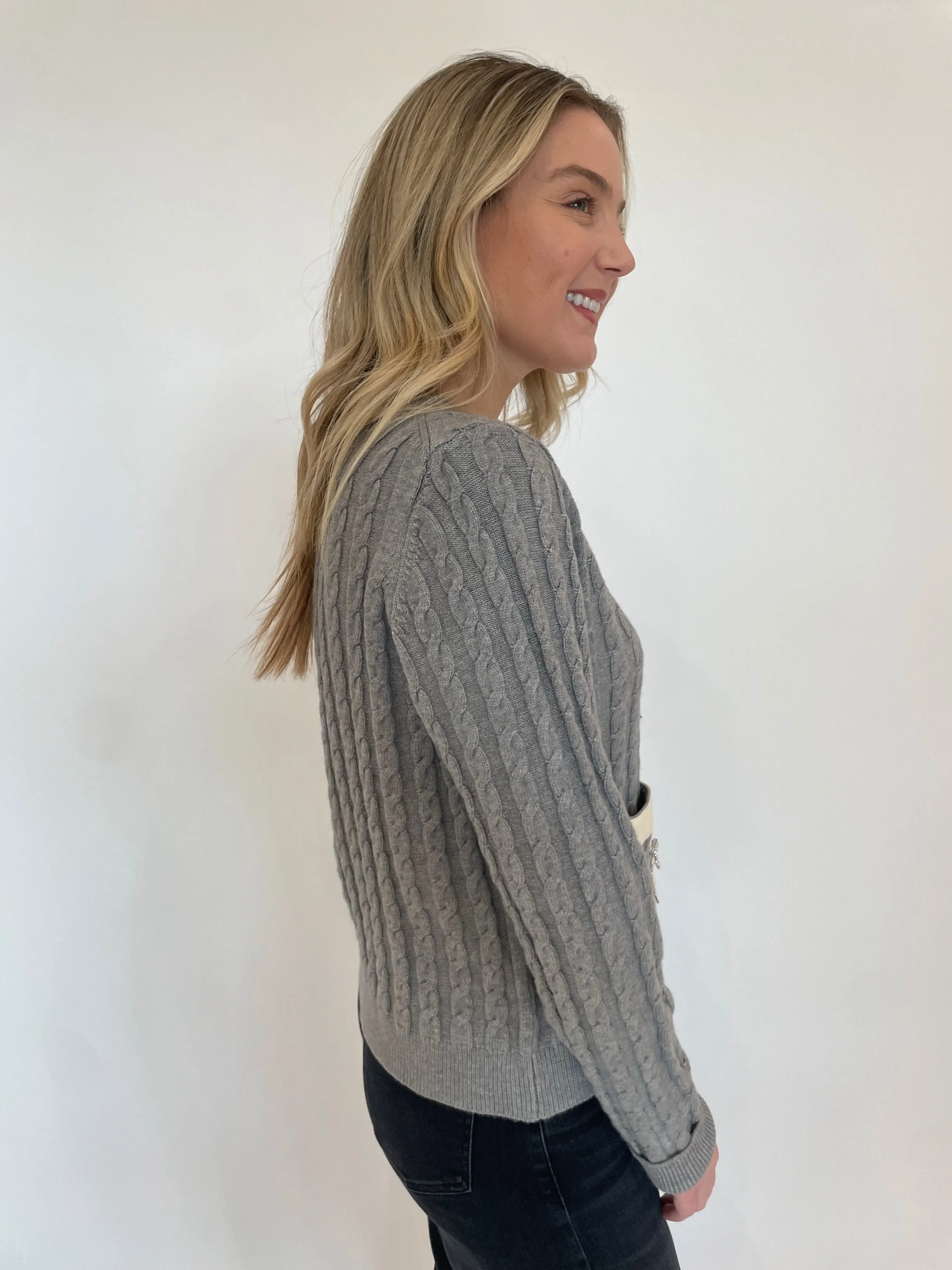 Tina Cable Knit Cardigan