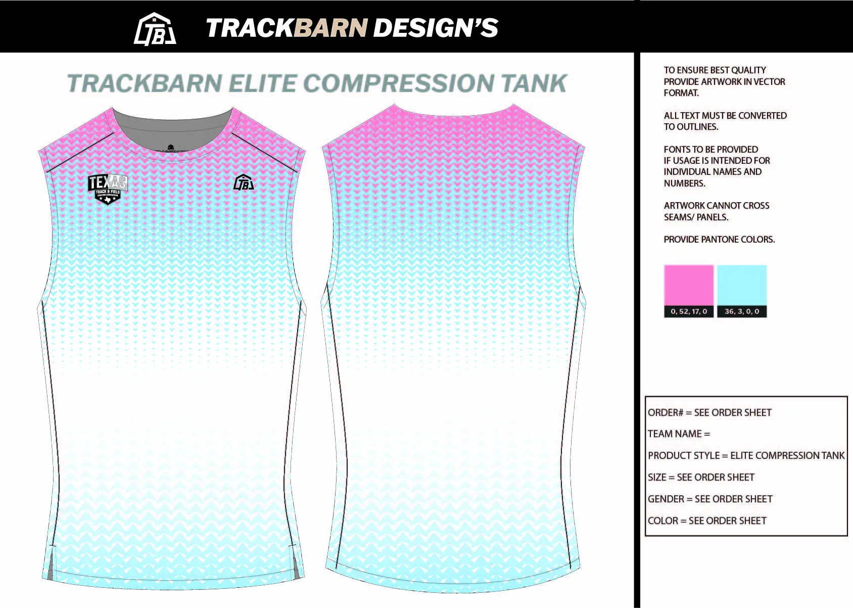 TTFCA-- Mens Track Compression Tank