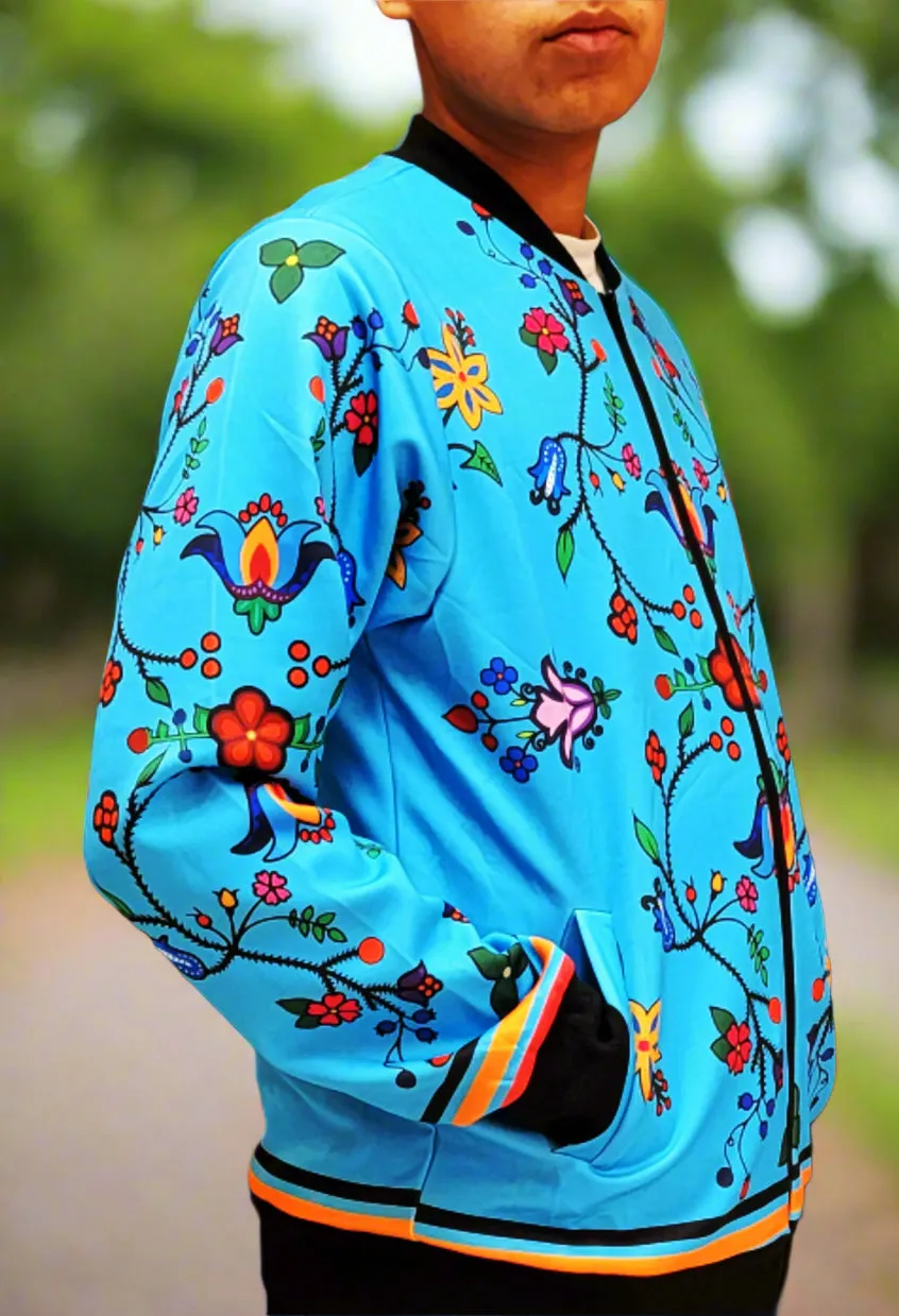 Turquoise bomber jacket