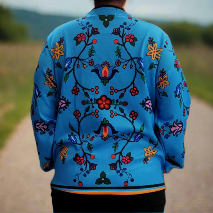 Turquoise bomber jacket