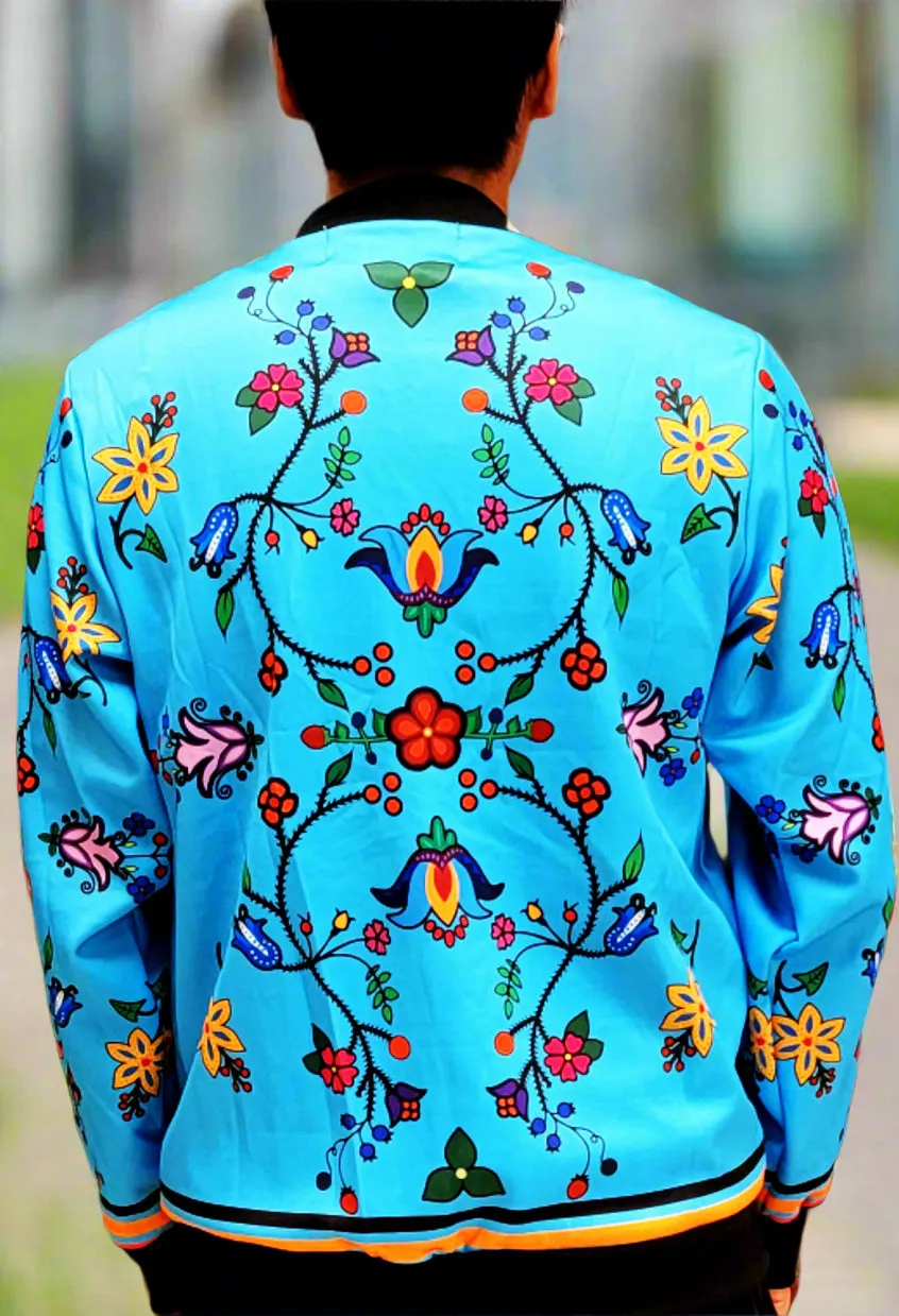 Turquoise bomber jacket