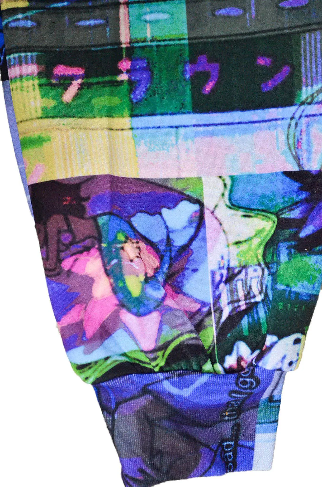 Vaporwave Glitch Anime Joggers