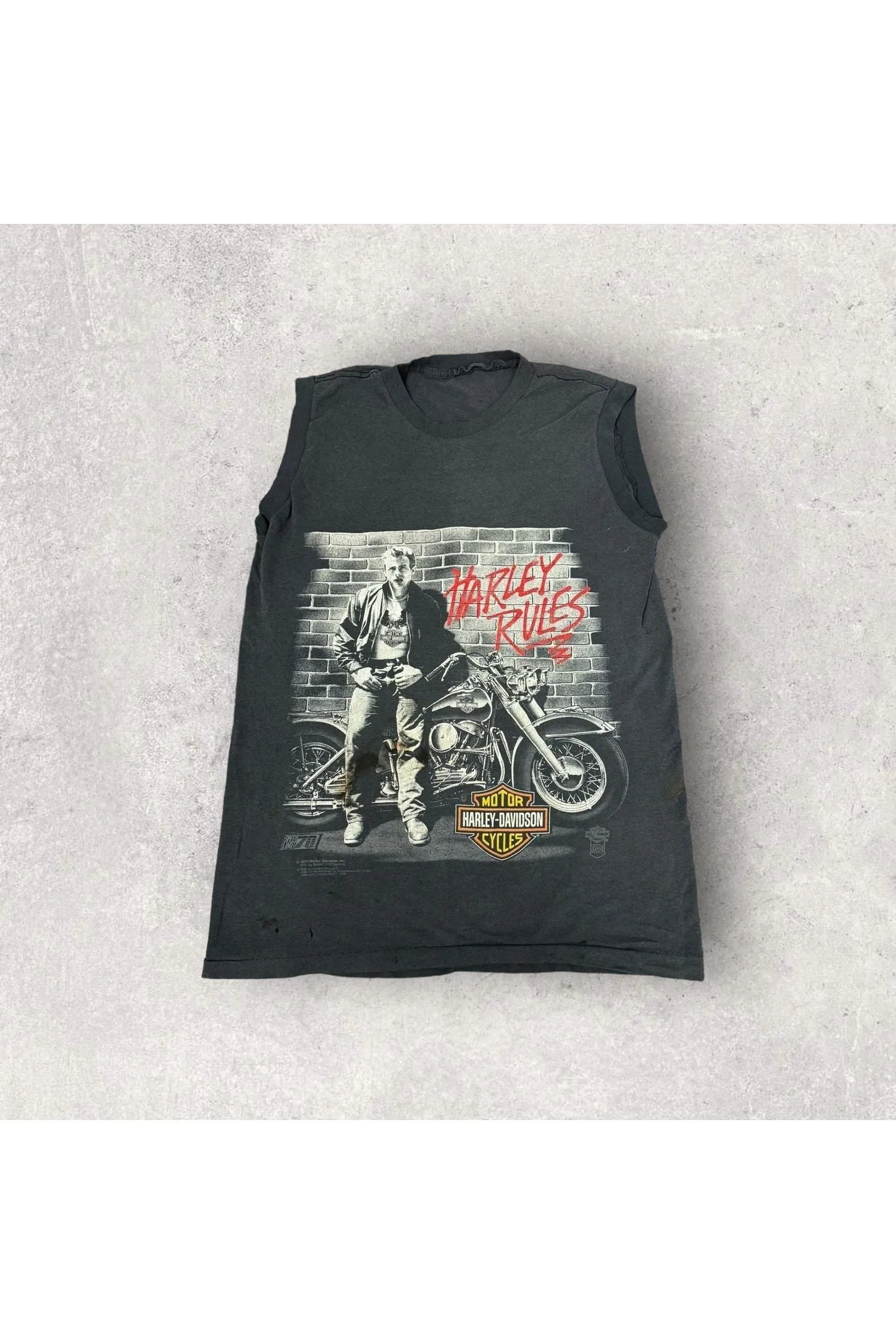 Vintage 1990 Harley-Davidson x James Dean Harley-Rules Sleeveless Tee/ Tank- L/XL