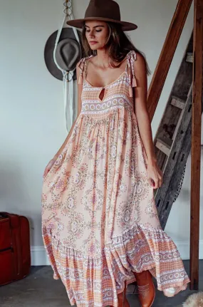 WANDER FREE MAXI DRESS PEACH