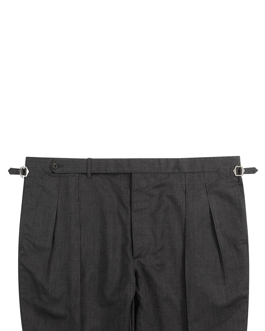 Washable Wool Pants: Dark Grey High Waisted Pant