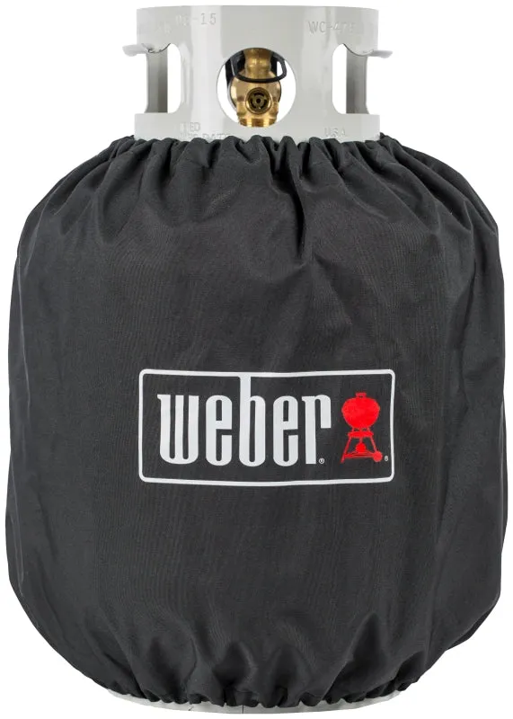 Weber 7137 Tank Cover, 13.9 in L, 13.9 in W, 16-1/2 in H, Polyester, Black :EA: QUANTITY: 1