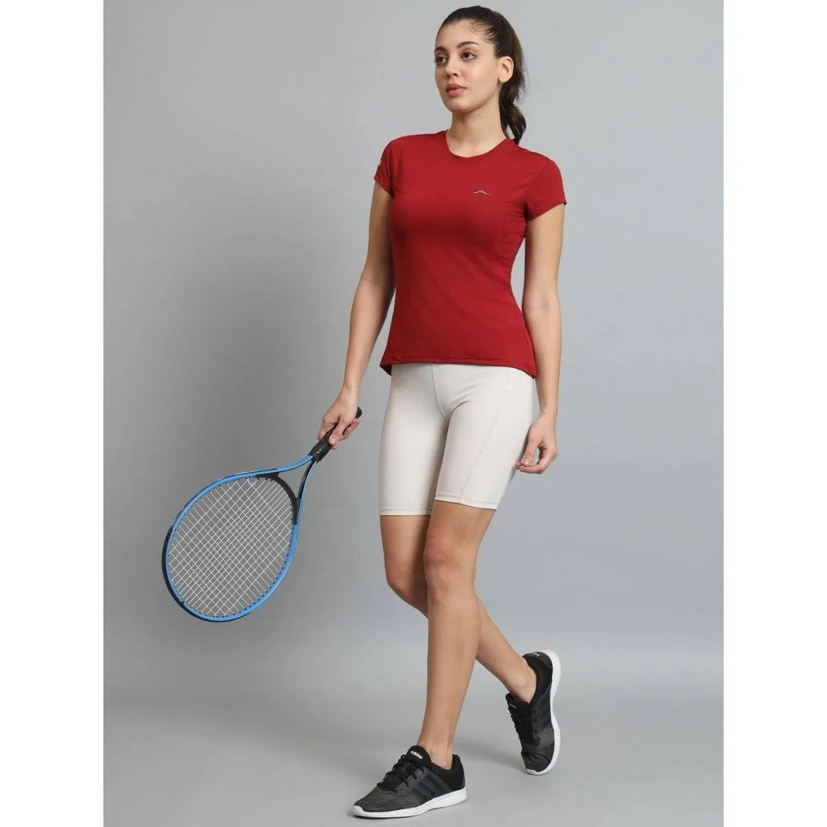 Women's Ultralight Athletic Half Sleeves T-Shirt - Rust