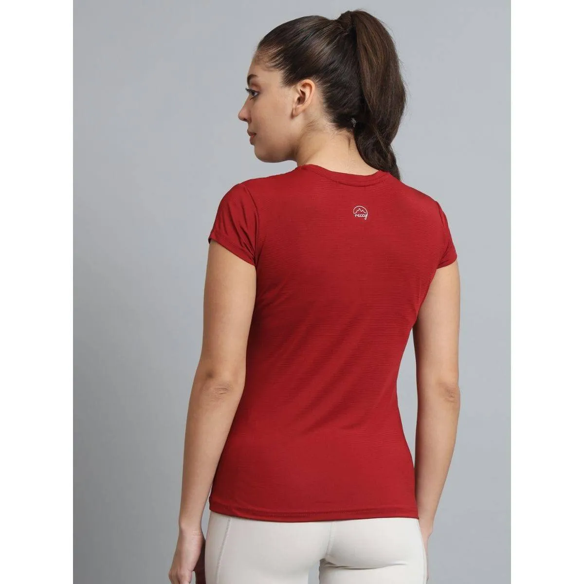 Women's Ultralight Athletic Half Sleeves T-Shirt - Rust